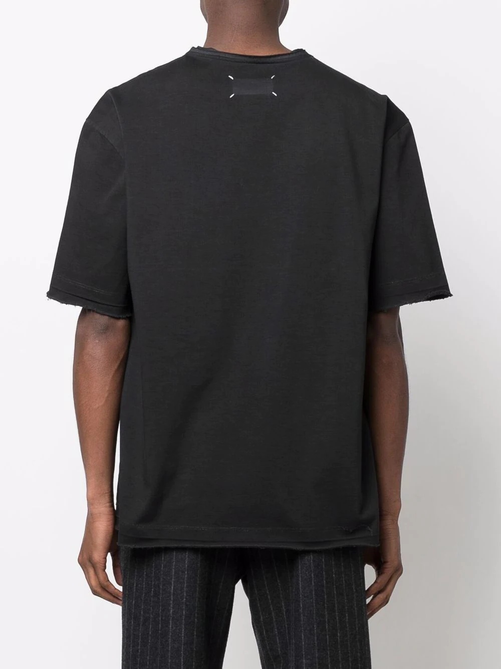 raw-edge oversized T-shirt - 4