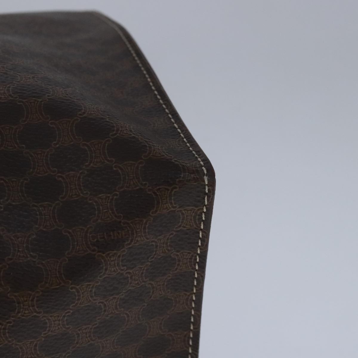 CELINE Macadam Canvas Tote Bag Pvc Leather Brown - 11