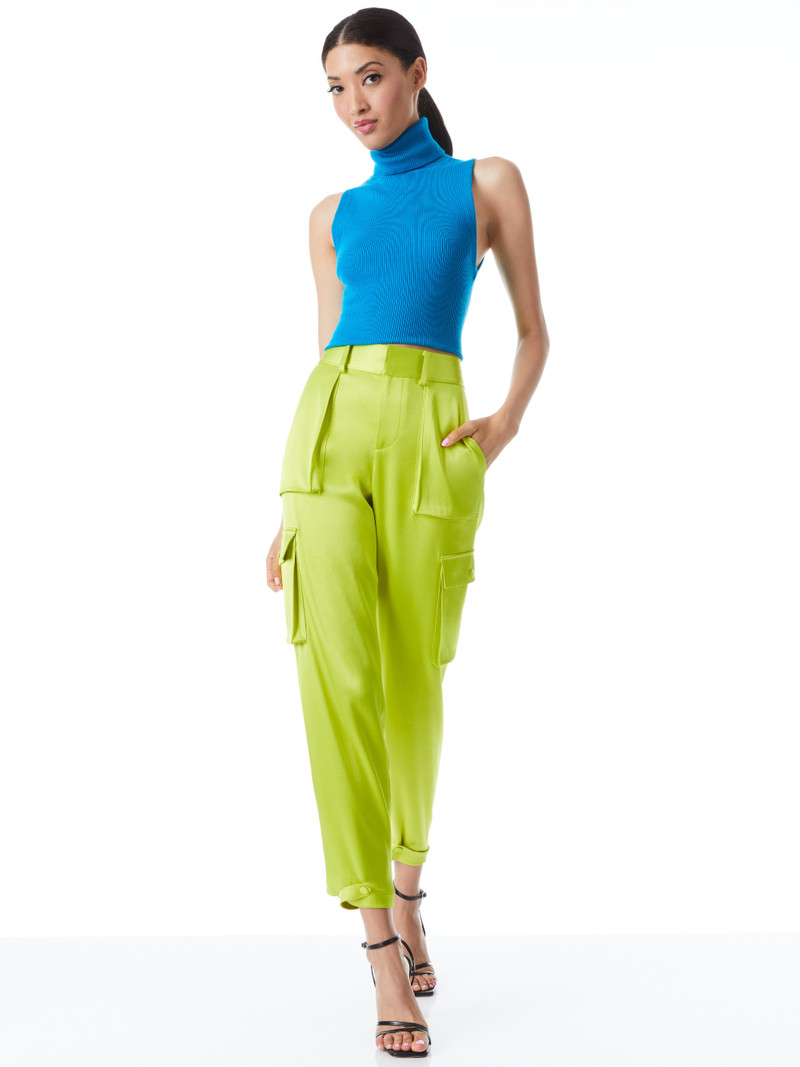 Alice + Olivia HAYES STRAIGHT LEG CARGO PANT outlook