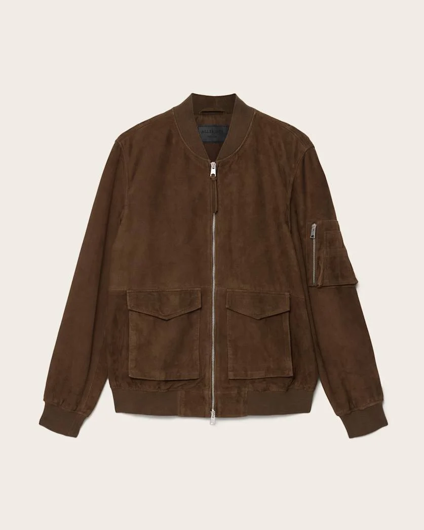ROKKO RELAXED SUEDE BOMBER JACKET - 1