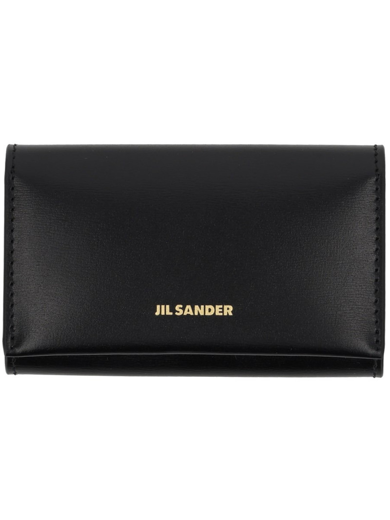 LEATHER KEYCHAIN CLUTCH BAG WITH LOGO 1
