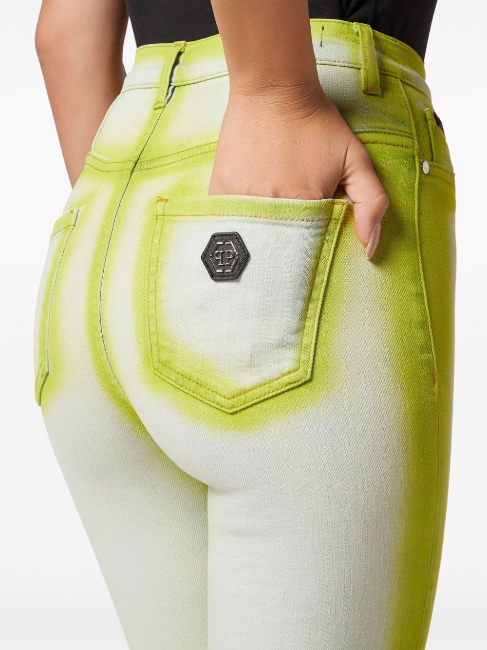 Super Fluo high-rise jeggings - 5