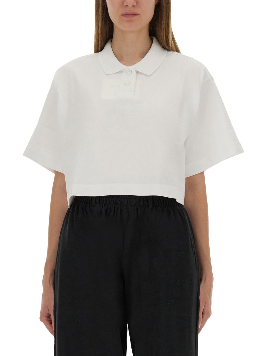 Alexander Wang Women Cropped Jersey Polo Shirt - 1