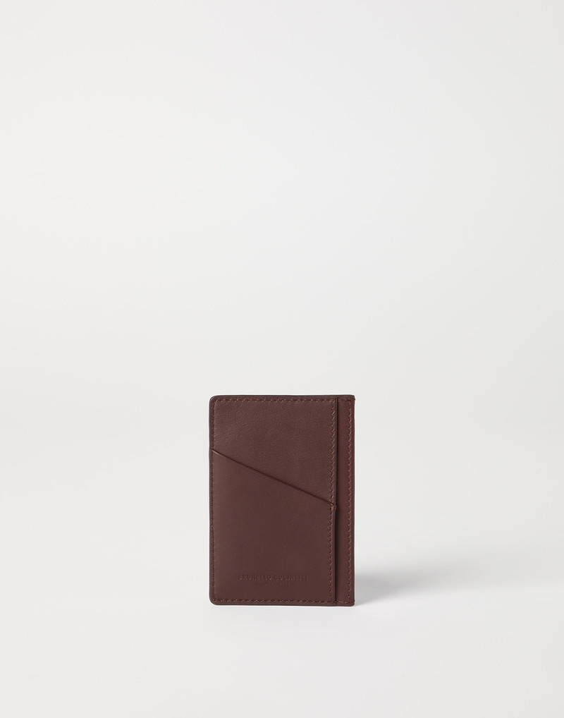 Brunello Cucinelli Smooth calfskin card holder outlook