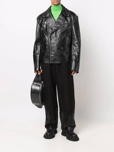 VETEMENTS leather biker jacket outlook