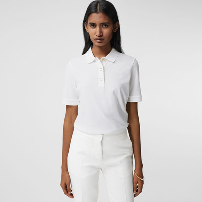 Burberry Monogram Motif Cotton Piqué Polo Shirt outlook