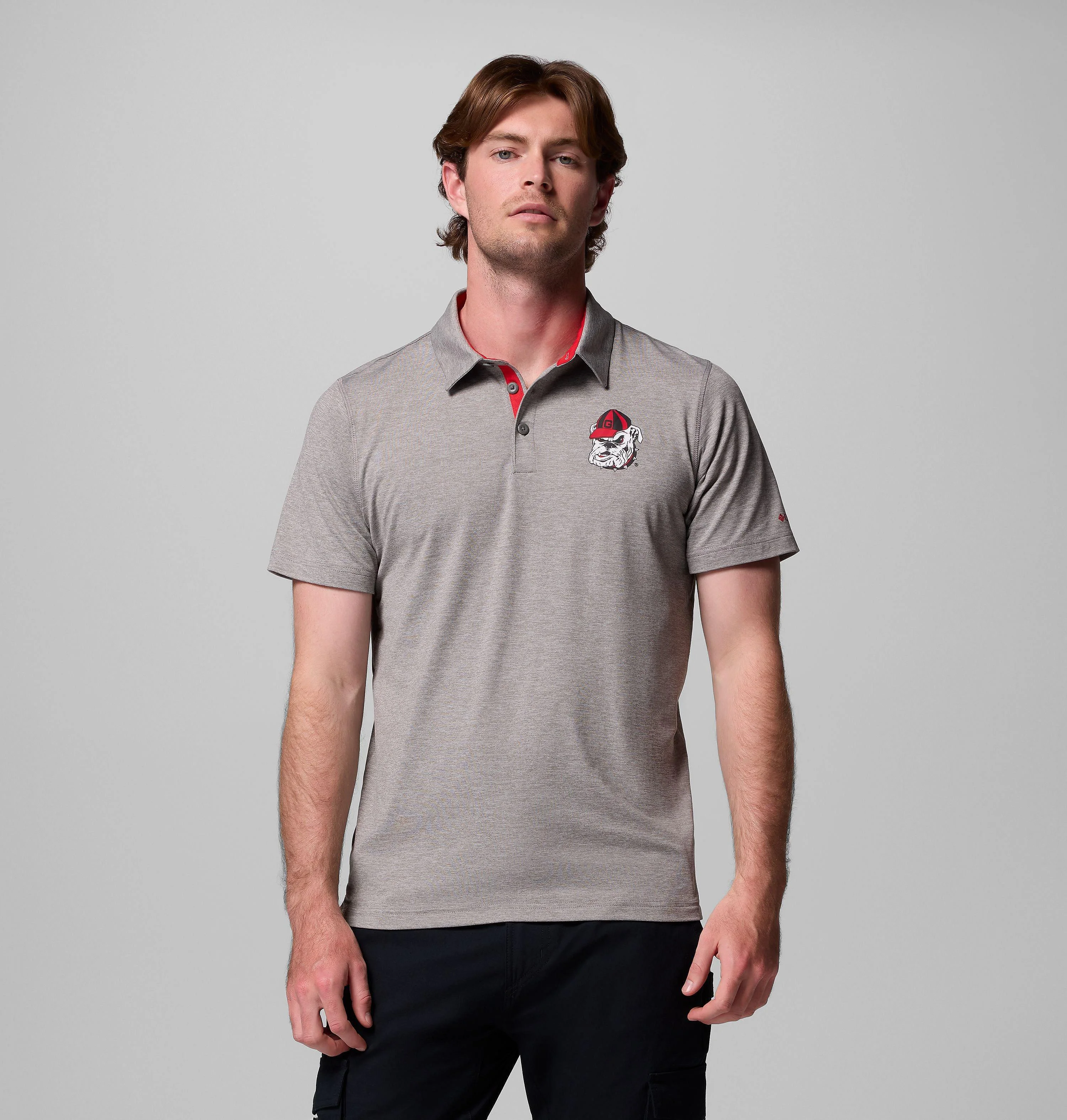 Men's Collegiate Tech Trail Polo - Georgia - 1