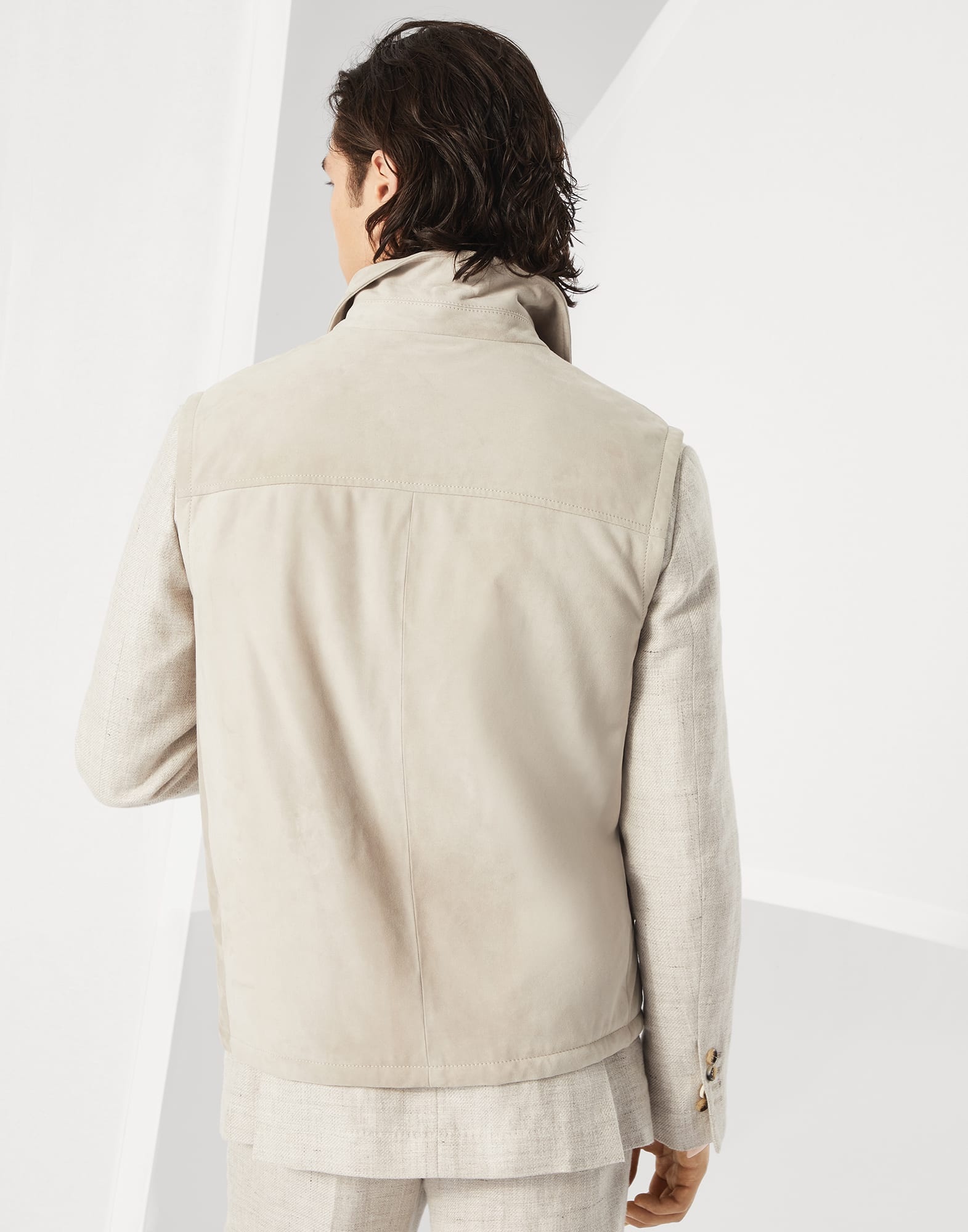 Suede vest with Thermore® padding - 2
