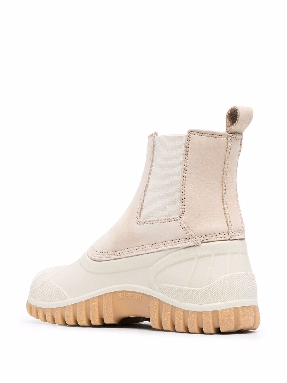 leather-panel chunky boots - 3
