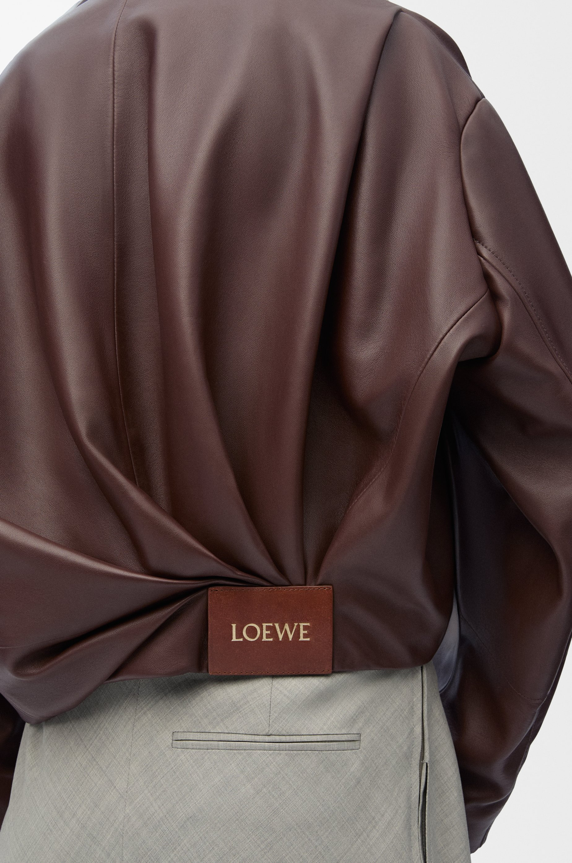 Draped jacket in nappa lambskin - 6