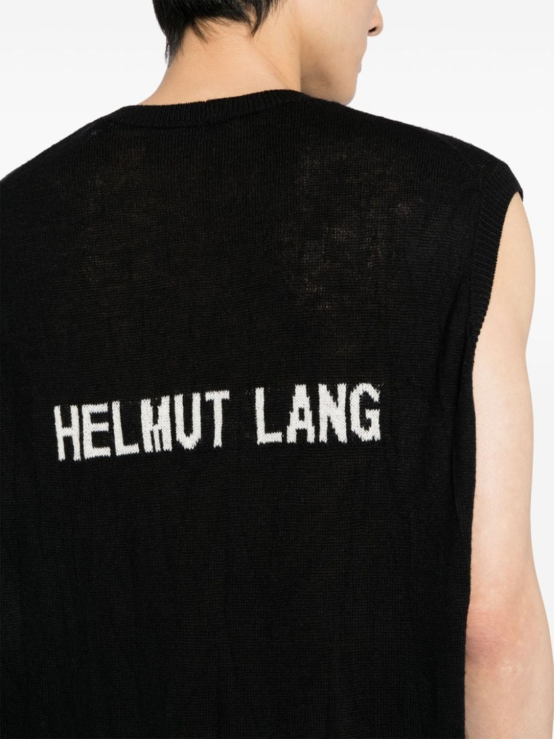 intarsia-knit crew-neck vest 6