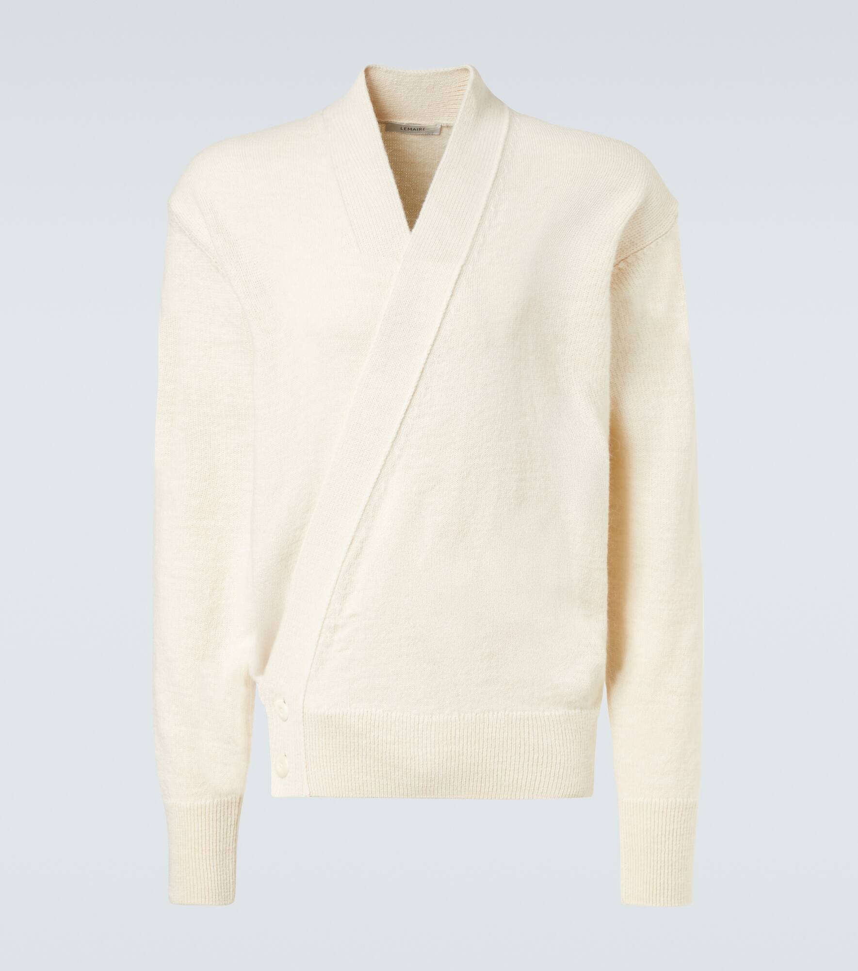 Alpaca and wool-blend cardigan - 1