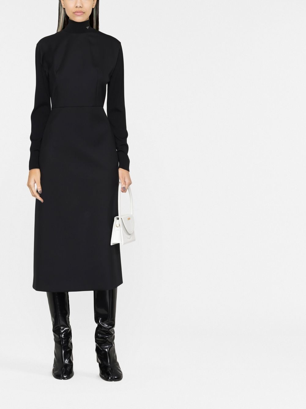 logo long-sleeve dress - 2