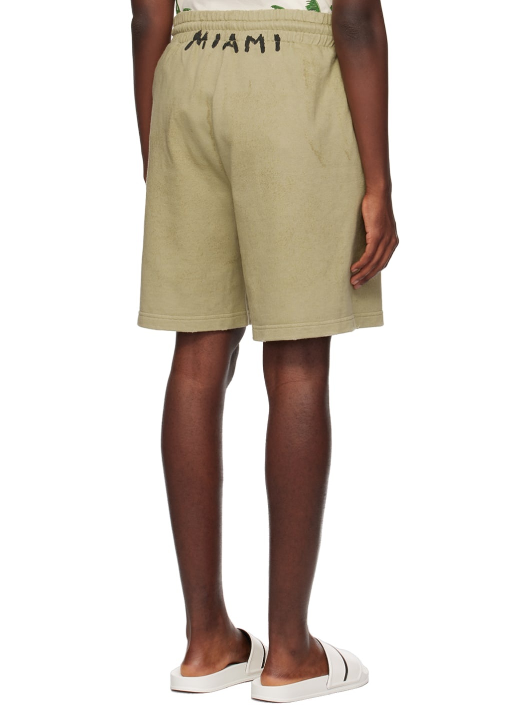 Khaki Faded Shorts - 3