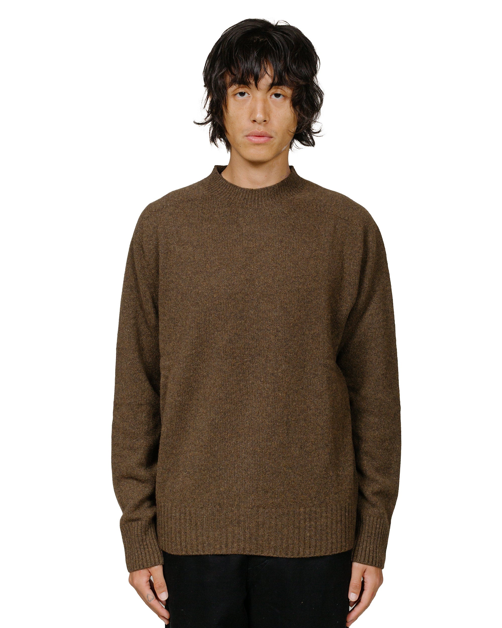 Seamless Crew Neck Merino Cashmere Bracken - 2