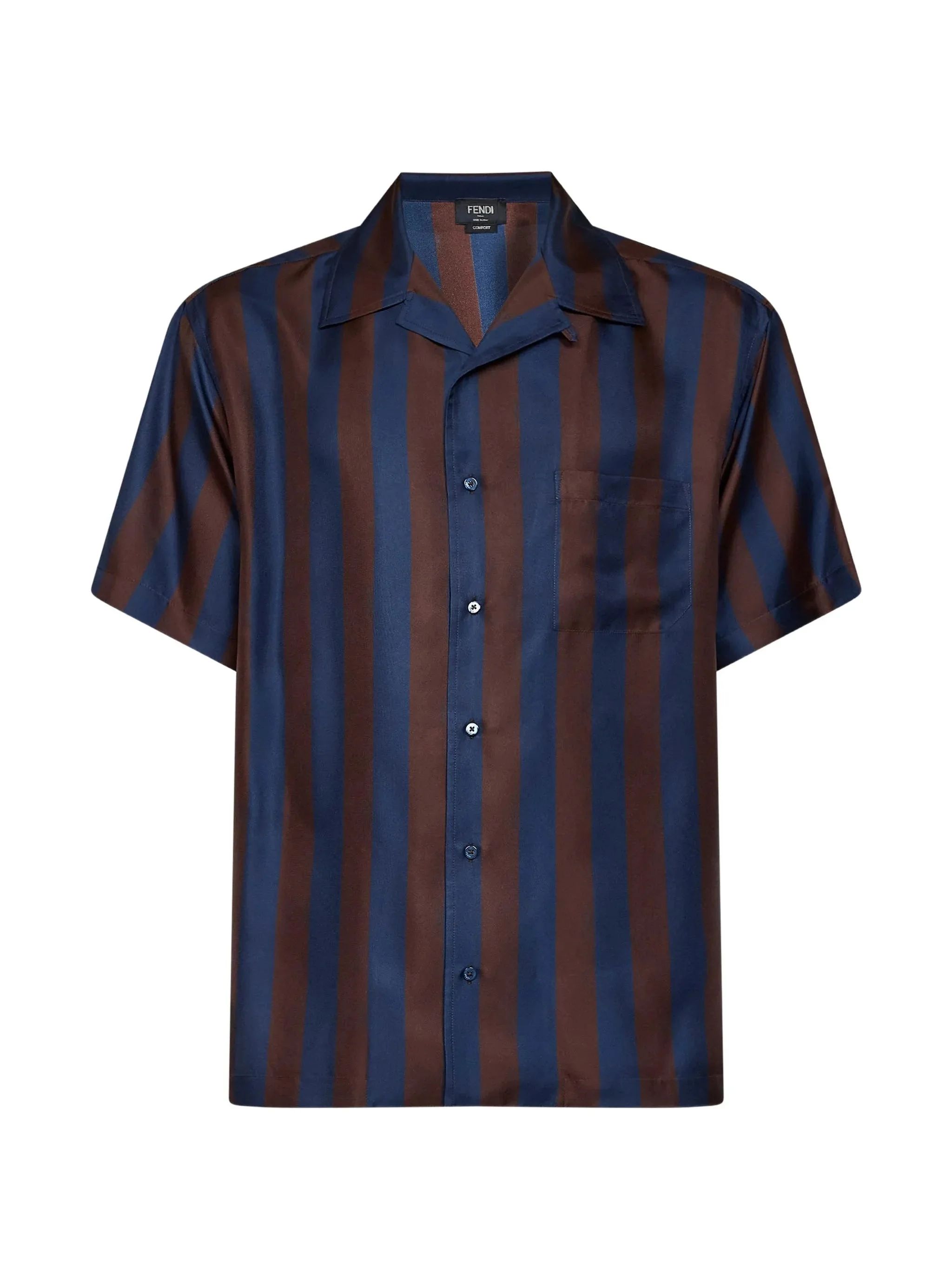 Fendi Pequin-striped Silk Shirt - 1
