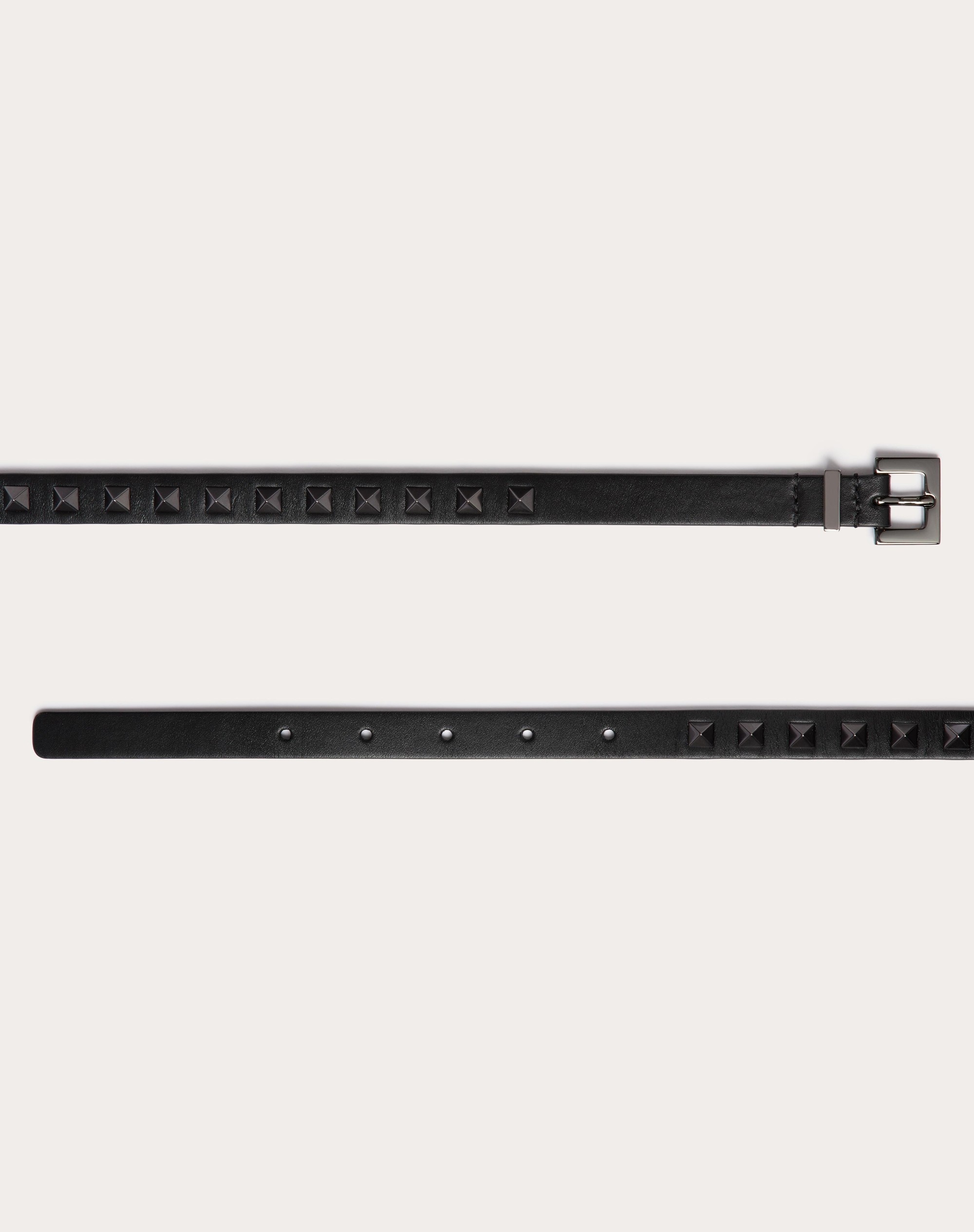 ROCKSTUD BELT IN SHINY CALFSKIN 15 MM - 3