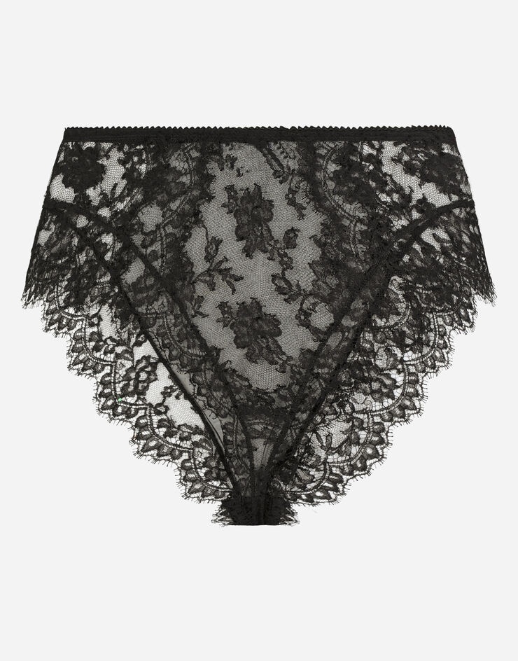 High-waisted lace briefs - 1
