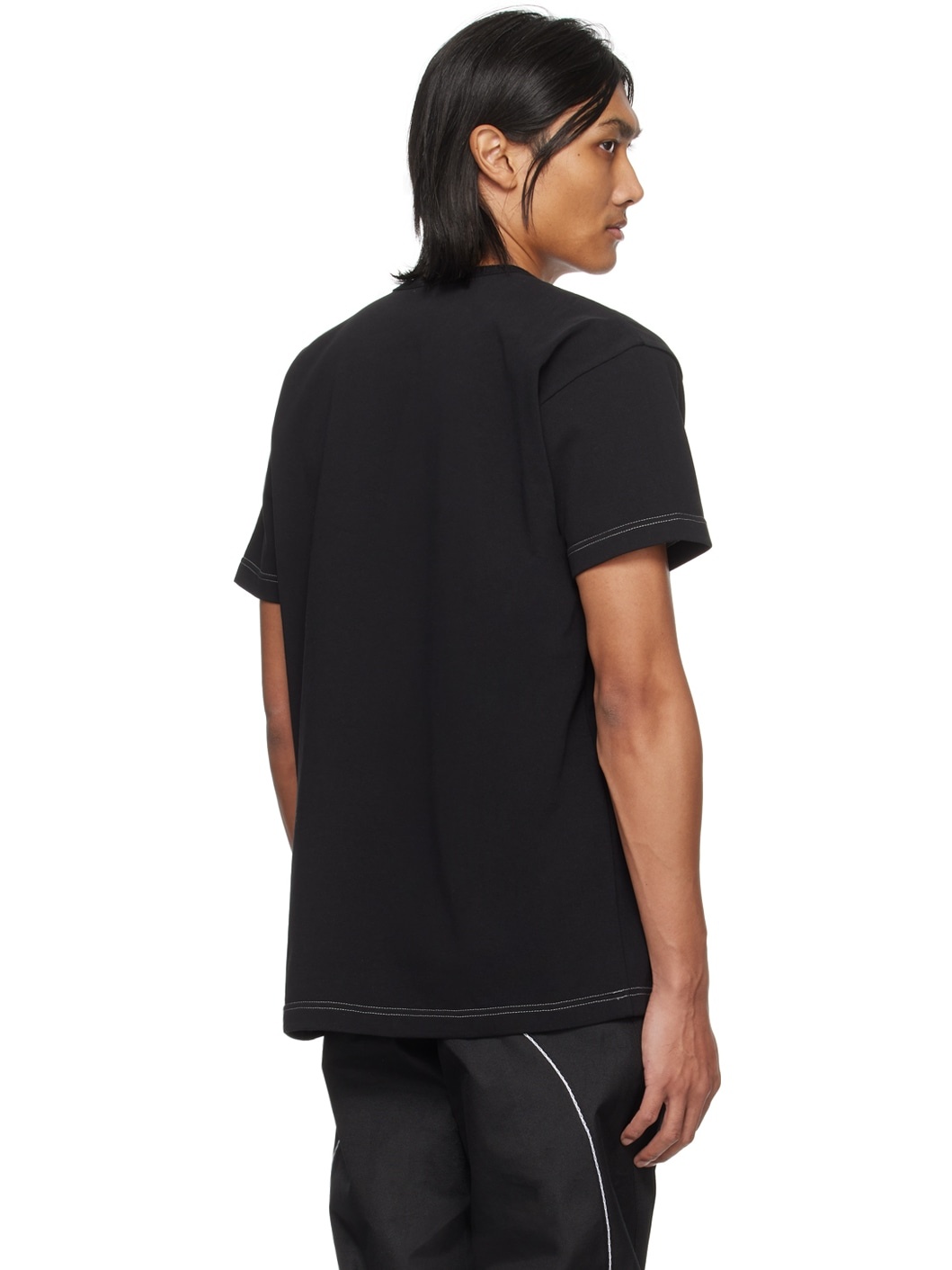 Black Printed T-Shirt - 3