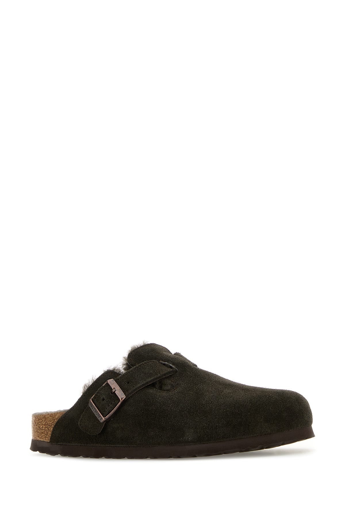 Dark brown suede Boston slippers - 2