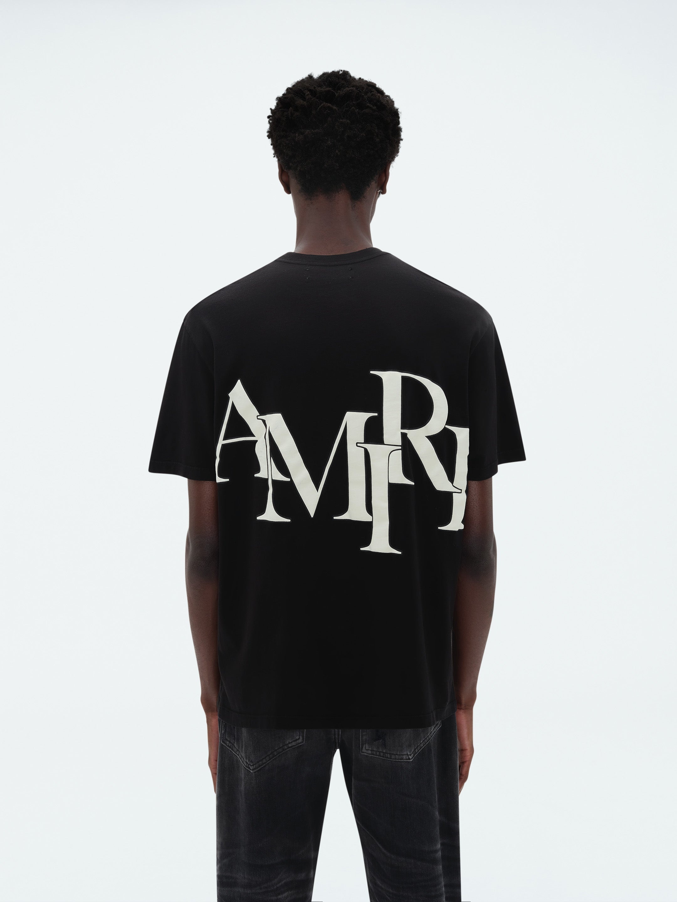 AMIRI STAGGERED LOGO TEE - 4