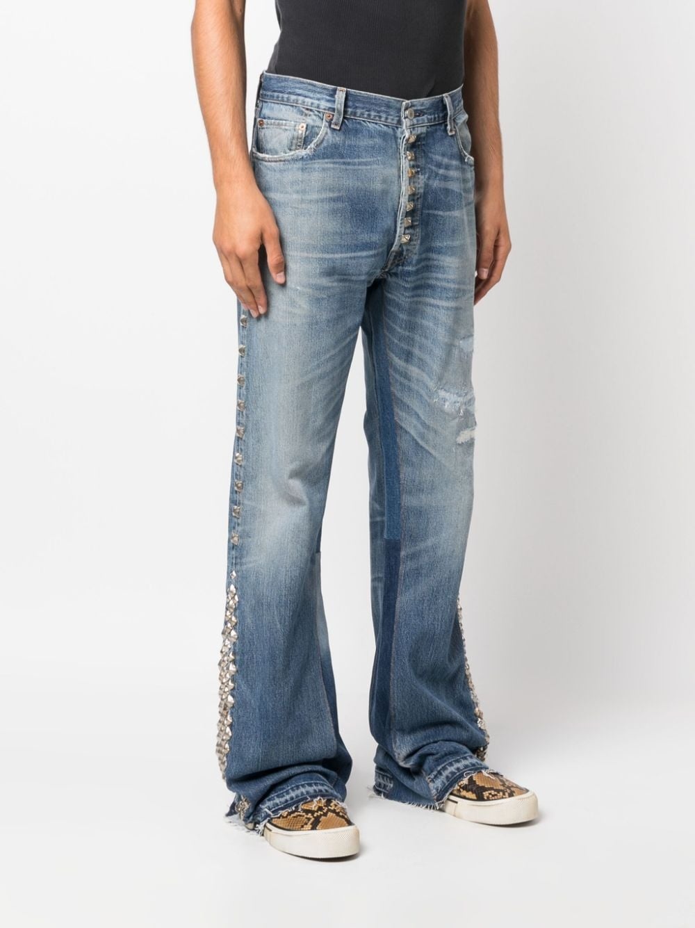 mid-rise wide-leg jeans - 3