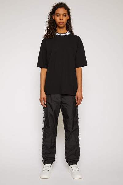 Acne Studios Face motif mock neck t-shirt black outlook