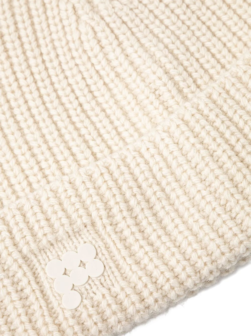 ribbed-knit logo beanie hat - 2