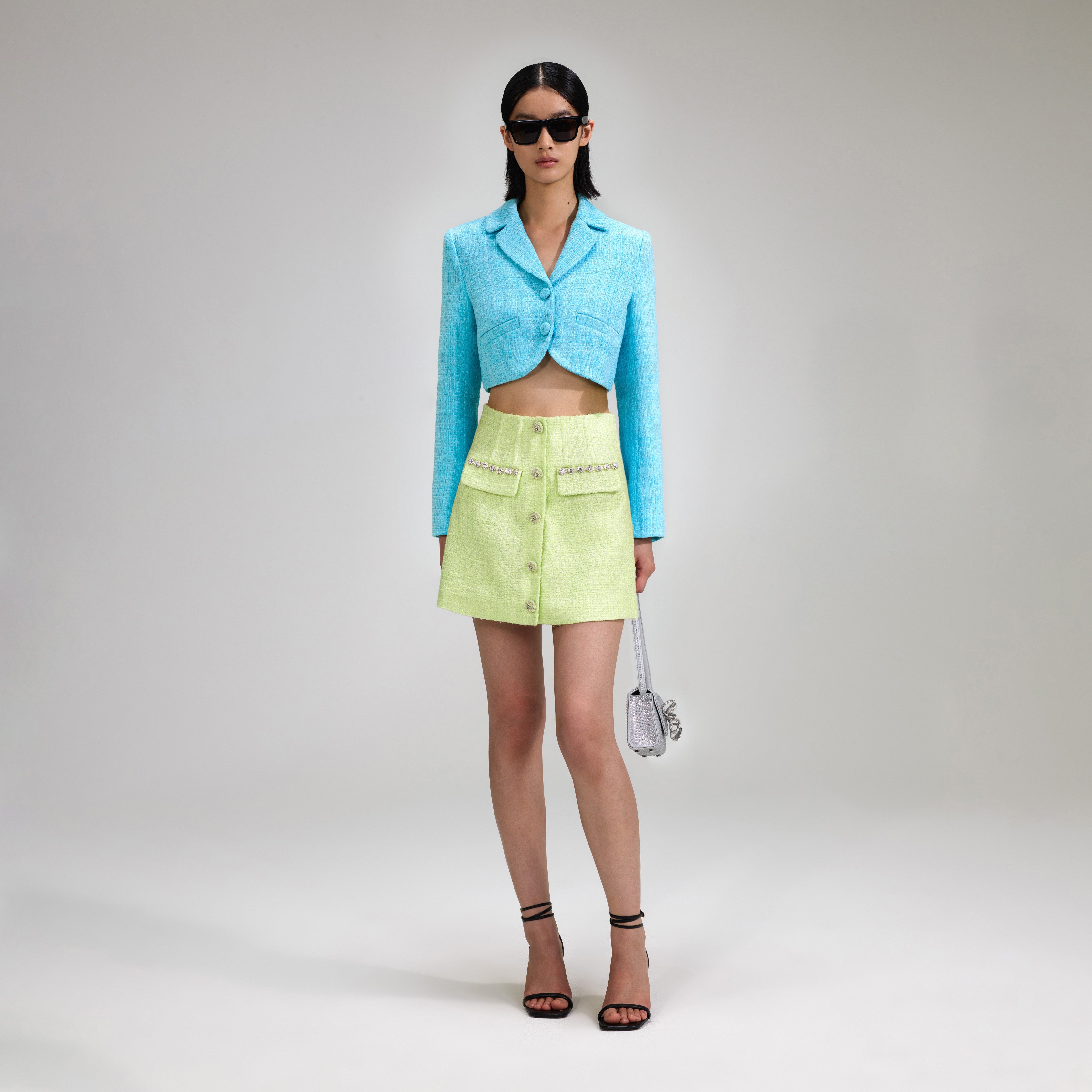 Blue Boucle Jacket - 1