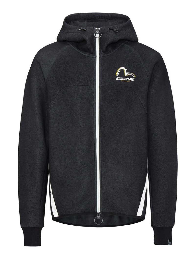 Webbing Strap Zip-up Hoodie 1