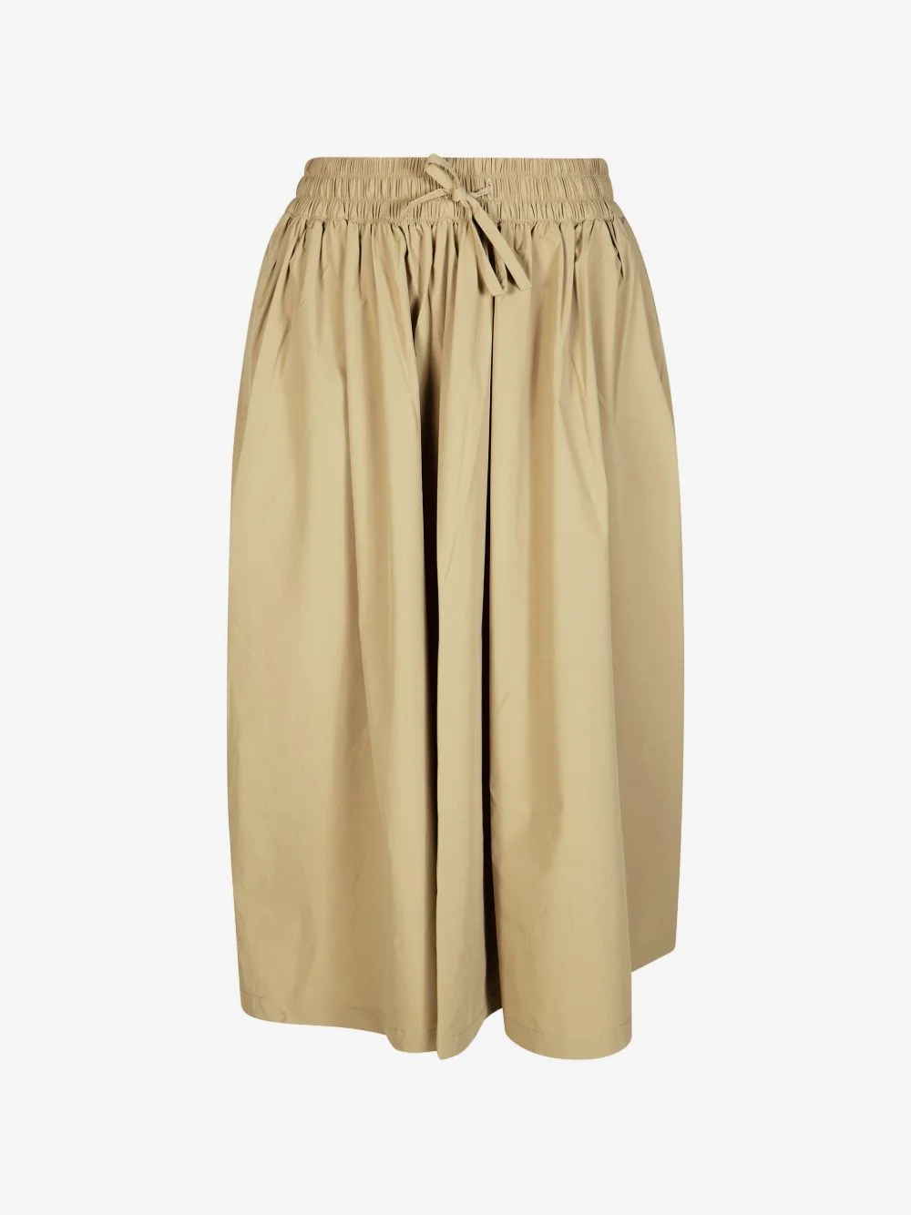 elasticated-waist midi skirt - 1