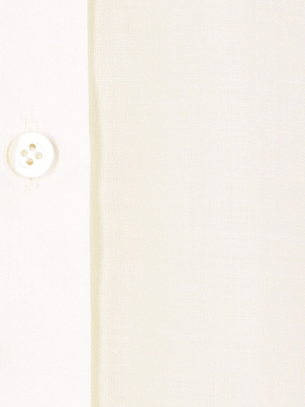 striped-sleeve reversible shirt - 5