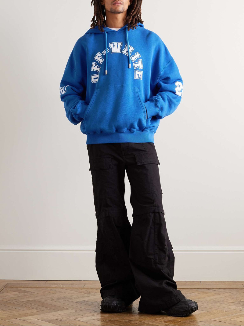 Off-White Printed Cotton-Jersey Hoodie outlook