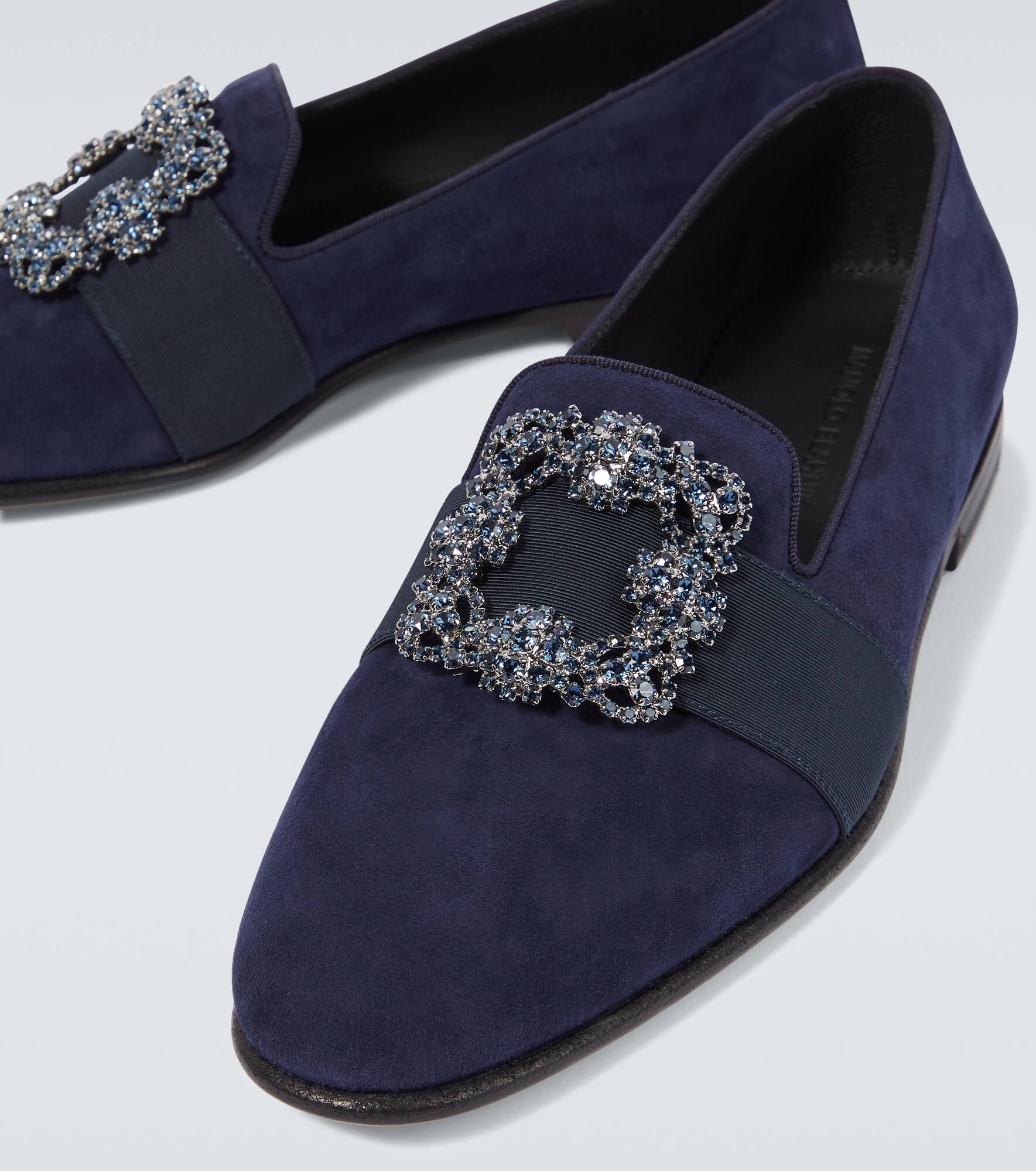 Carlton embellished suede loafers - 3