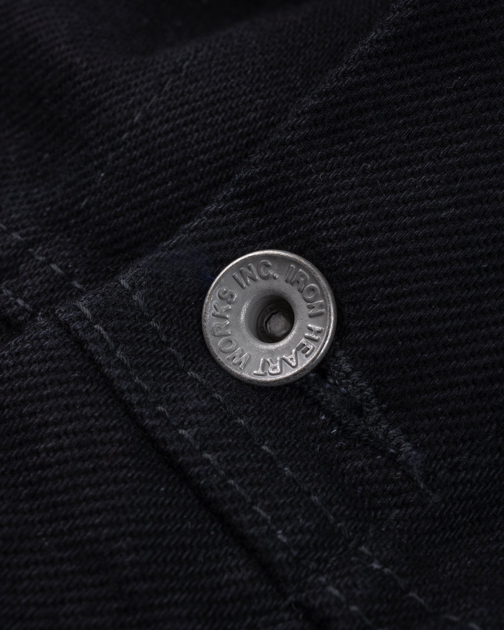 IH-526-SBG 21oz Selvedge Denim Modified Type III Jacket - Superblack (Fades To Grey) - 11