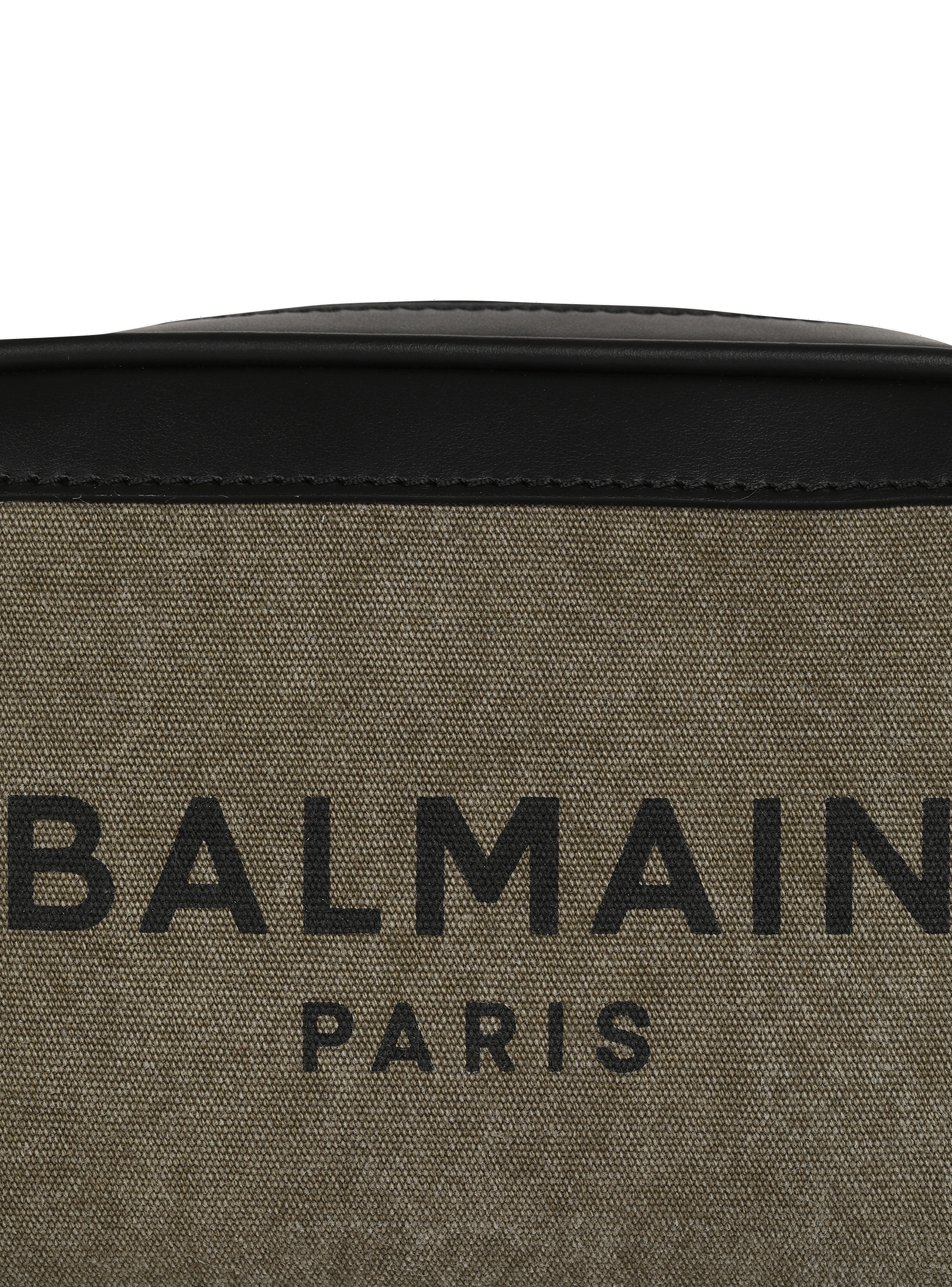 Small-sized canvas B-Army bag with leather panels - 7