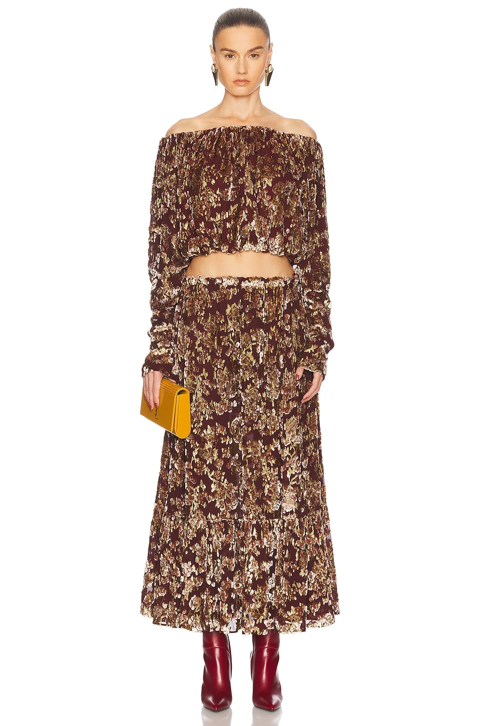 High Waisted Midi Skirt - 5