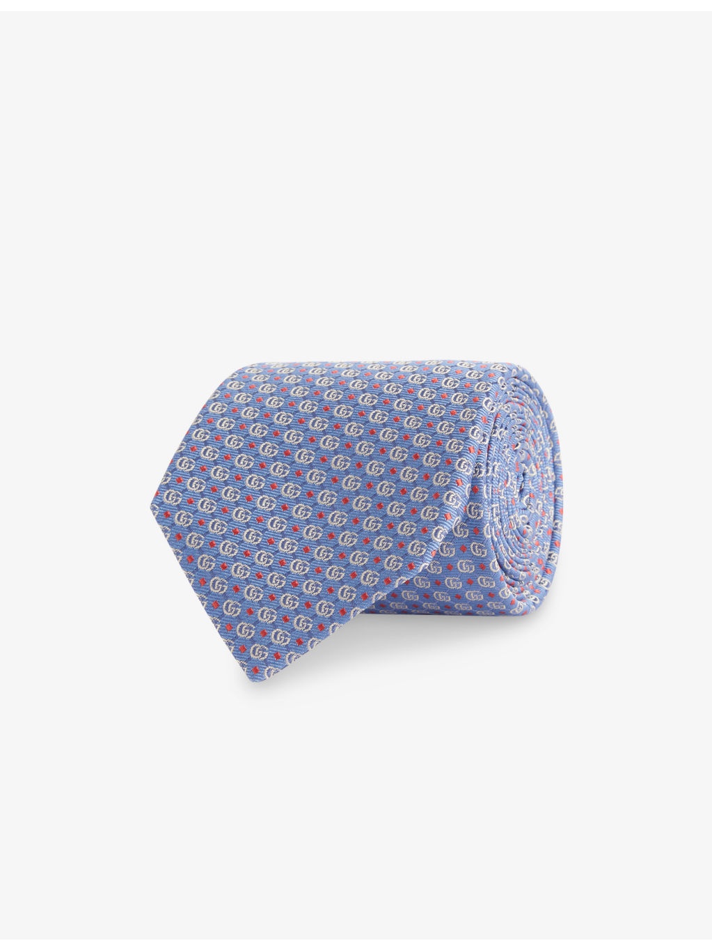 Double-G Jacquard Silk Tie - 1