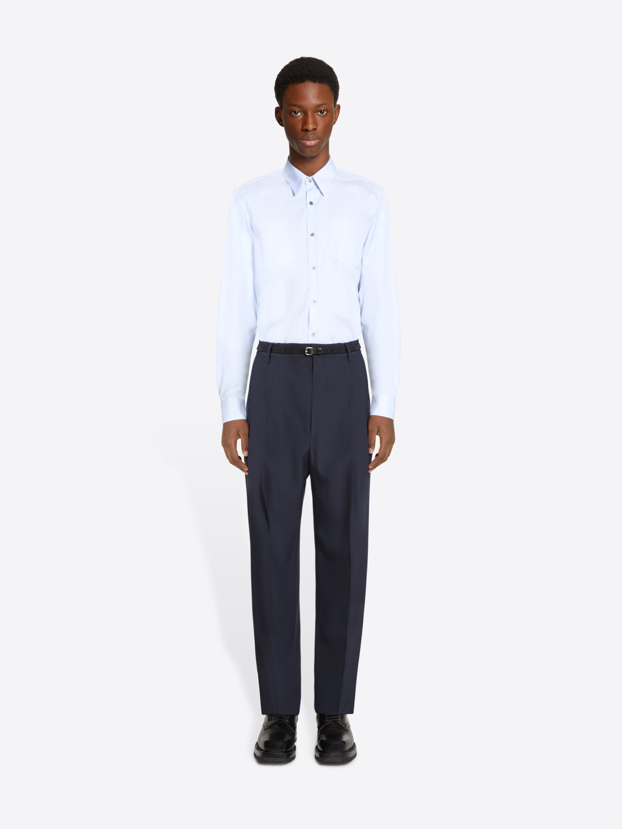 PLEATED WOOL PANTS - 2