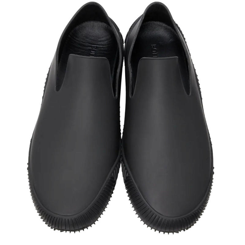 Bottega Veneta Matte Rubber Sneaker — Black 1