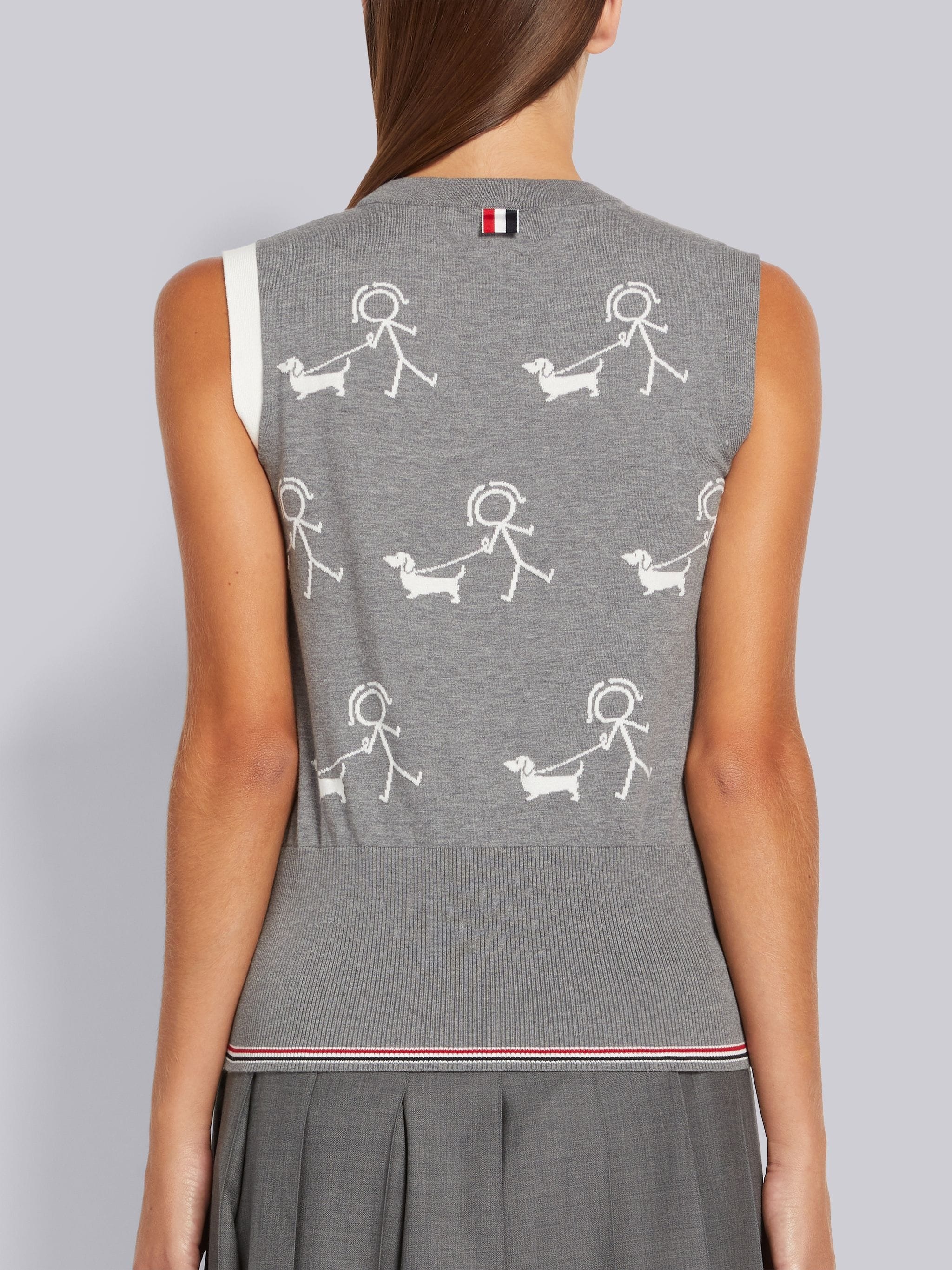 Multicolor Fun-Mix Mrs. Thom Walking Hector Half Drop Shell Top - 3