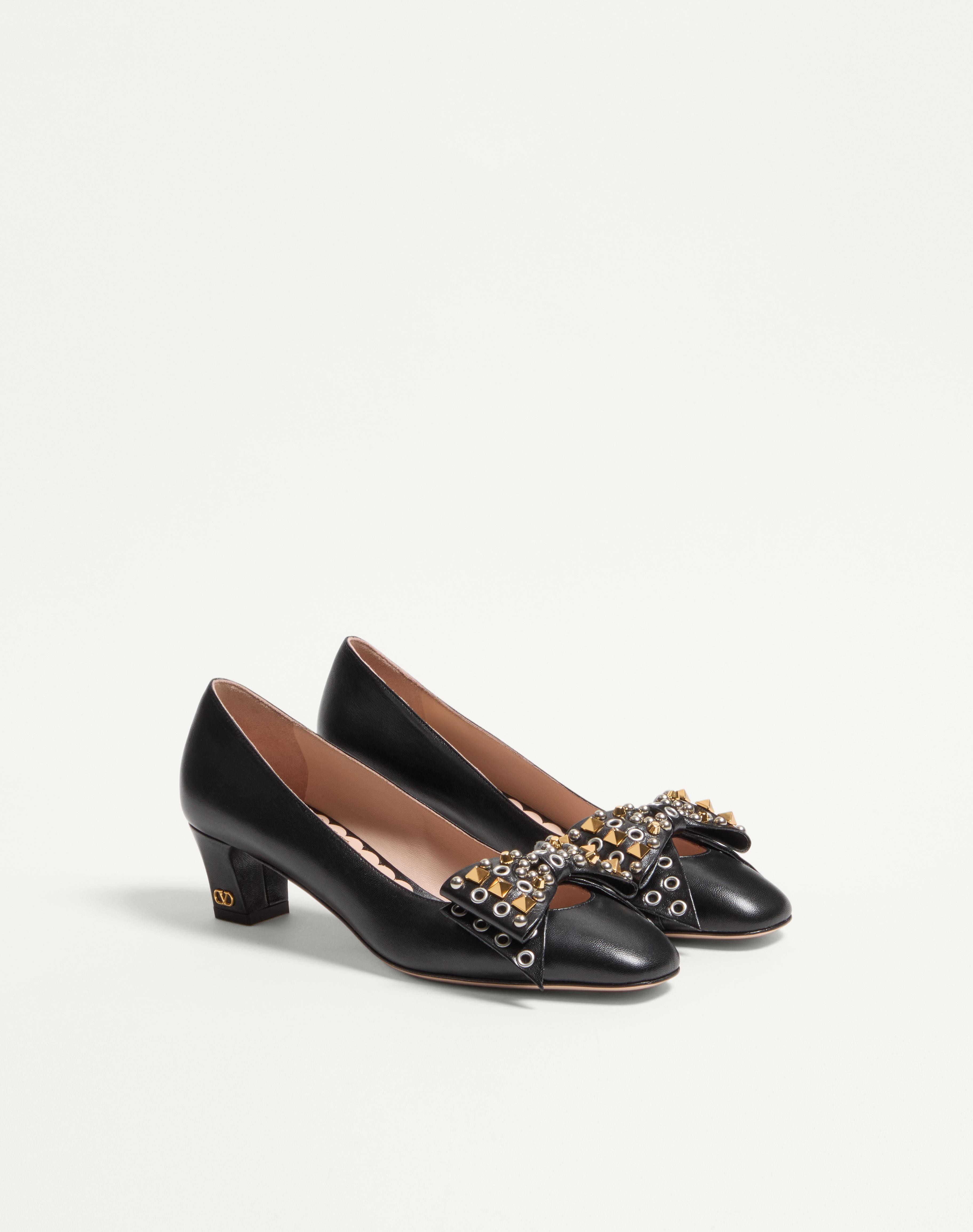 BOWOW PUMP IN KIDSKIN WITH STUDS 45MM - 3