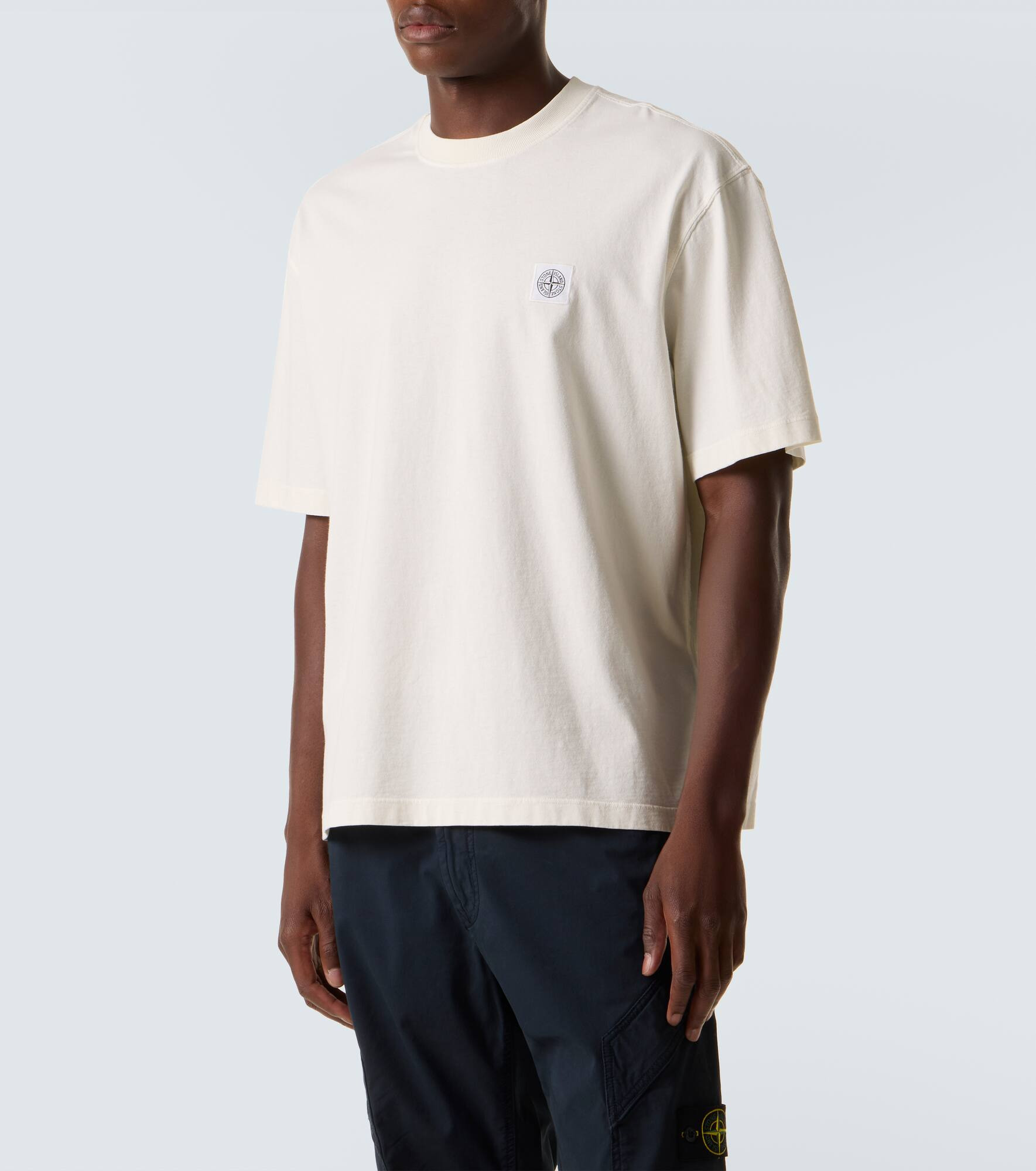 Embroidered cotton jersey T-shirt - 3
