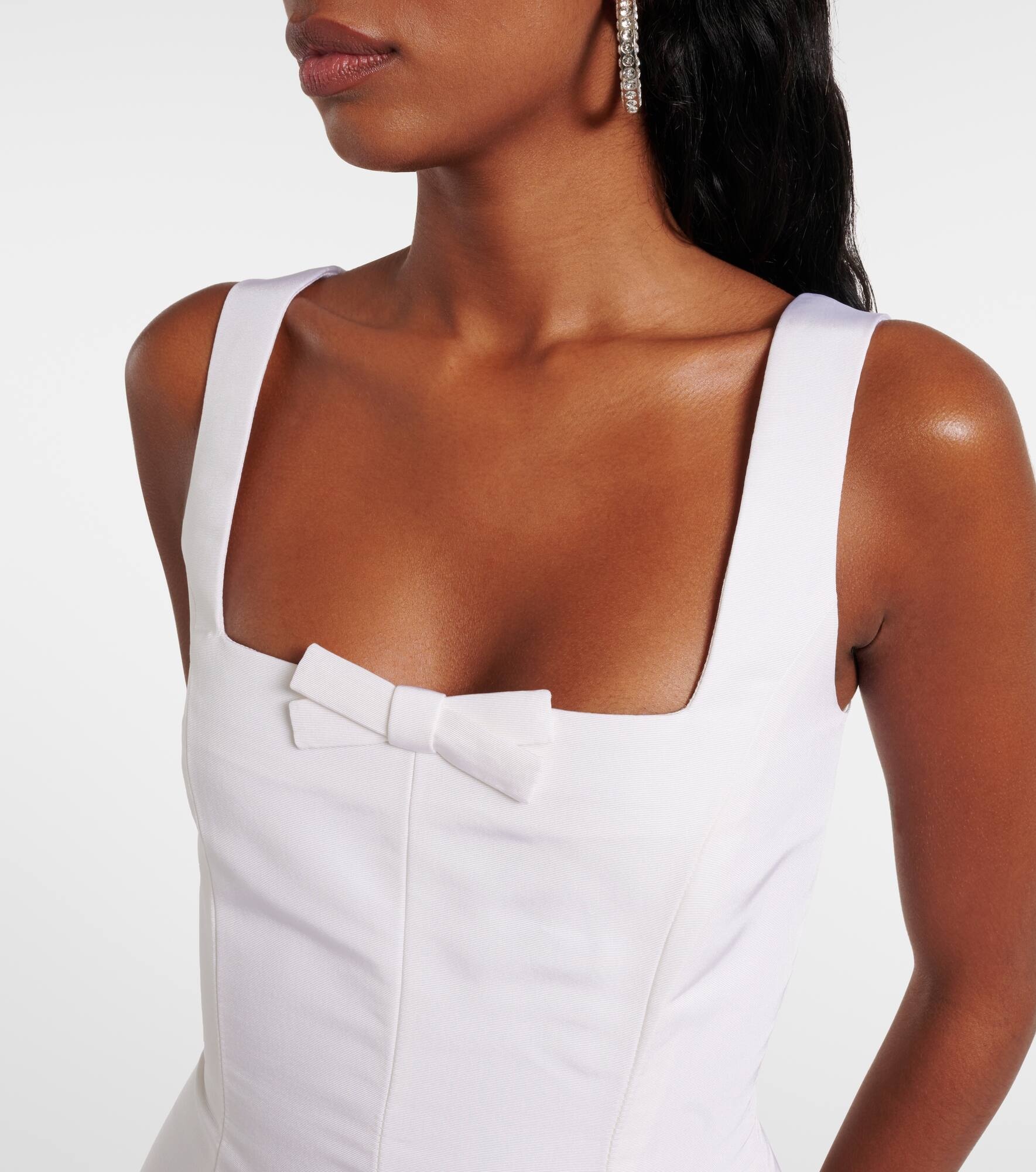 Corinne silk faille minidress - 4