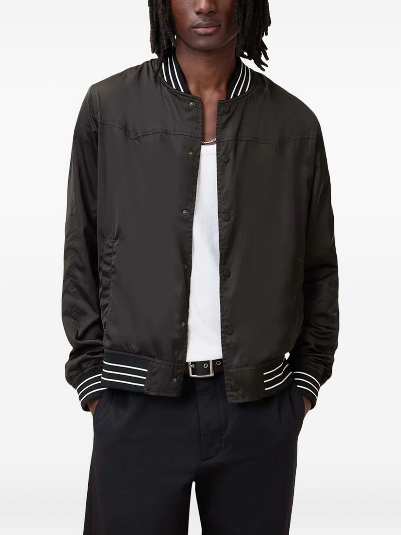 ALLSAINTS ribbed-collar reversible bomber jacket outlook