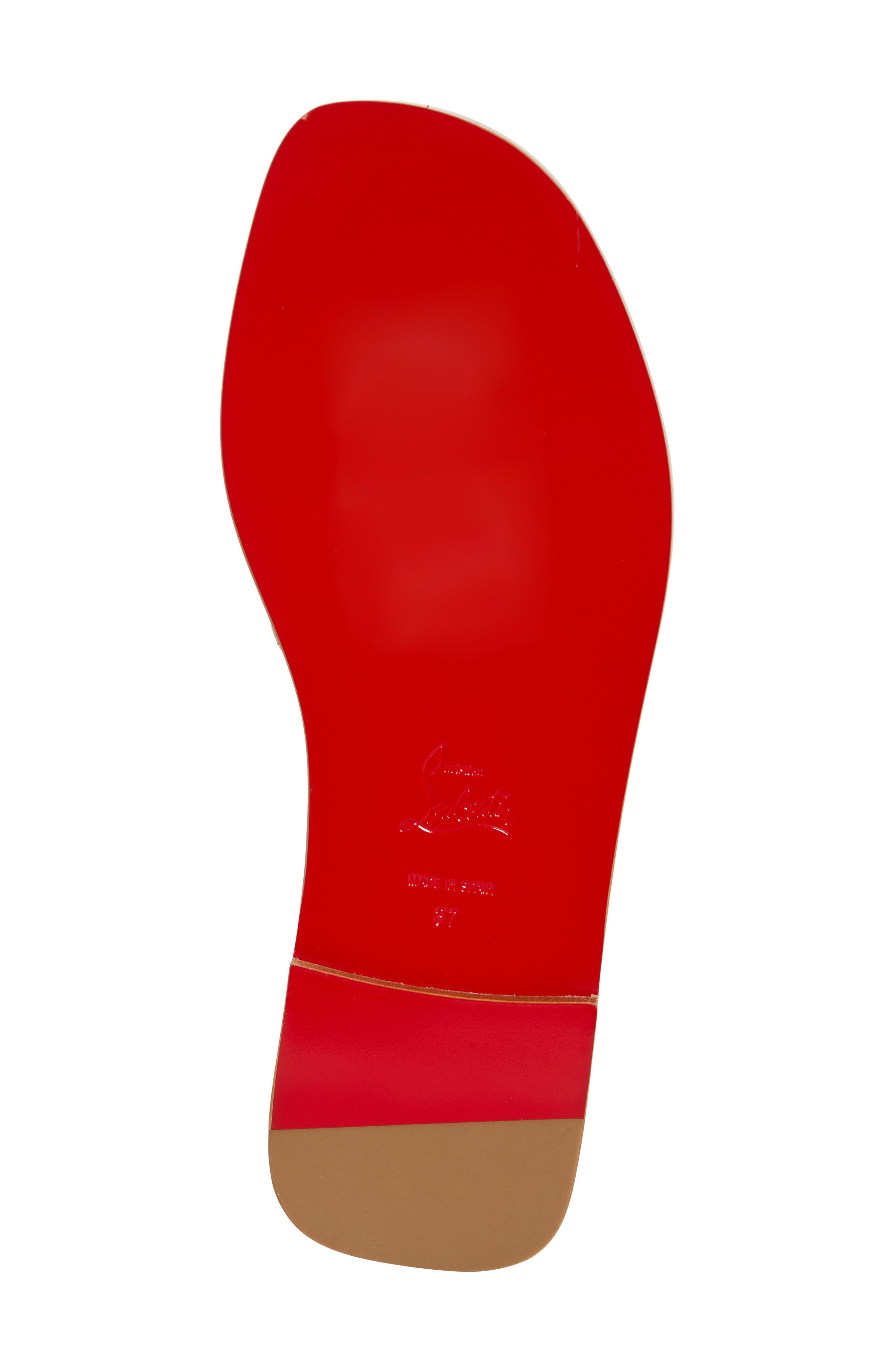 Christian Louboutin Chambelimule Donna Slide Sandal in Terra at Nordstrom - 6