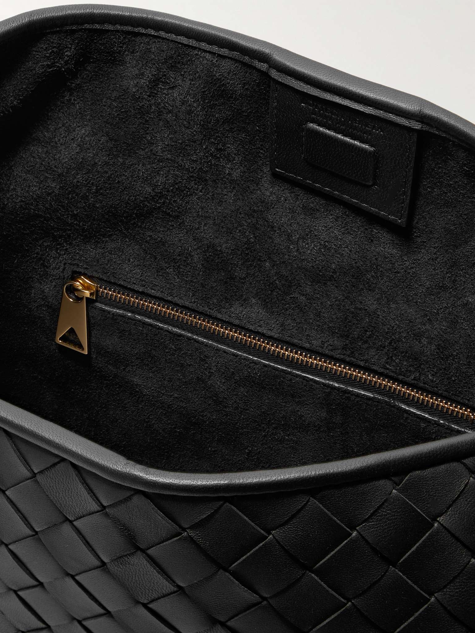 Embellished Intrecciato Leather Tote Bag