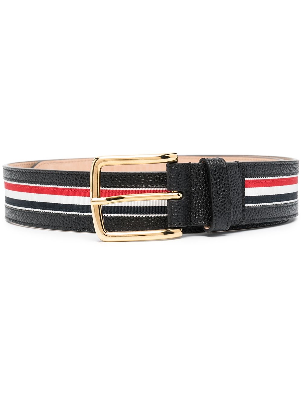 striped loop pebbled belt - 1