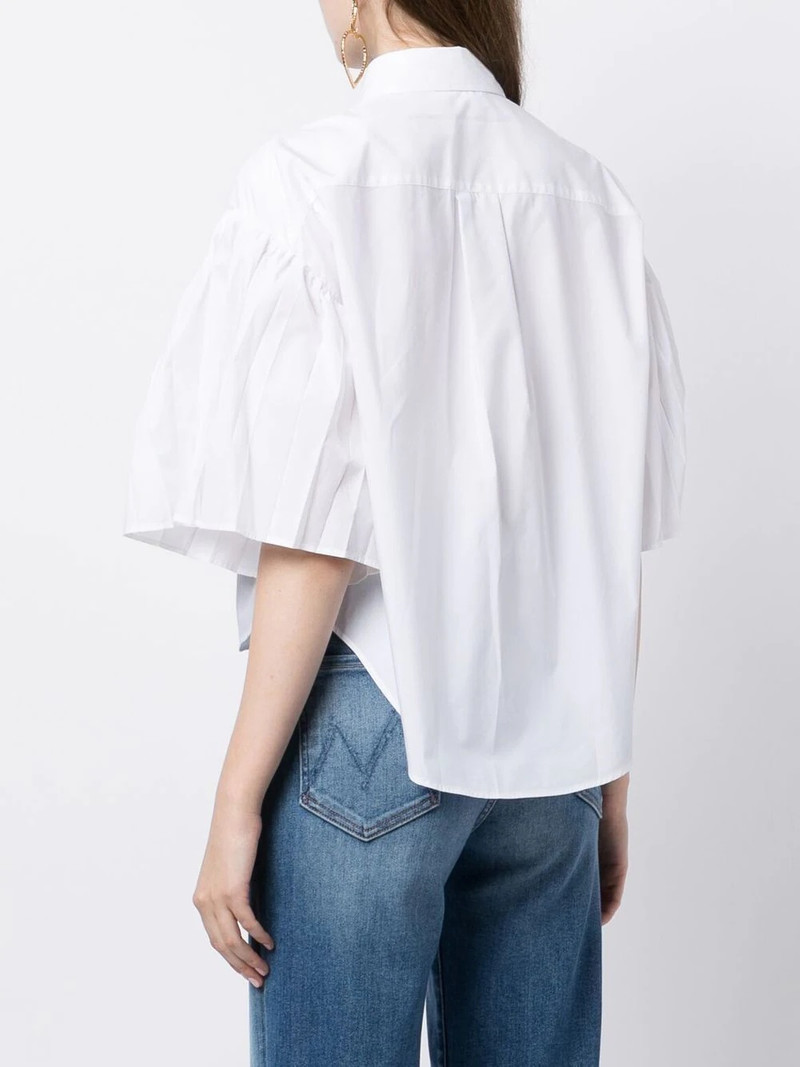 pleated-sleeve detail shirt 4