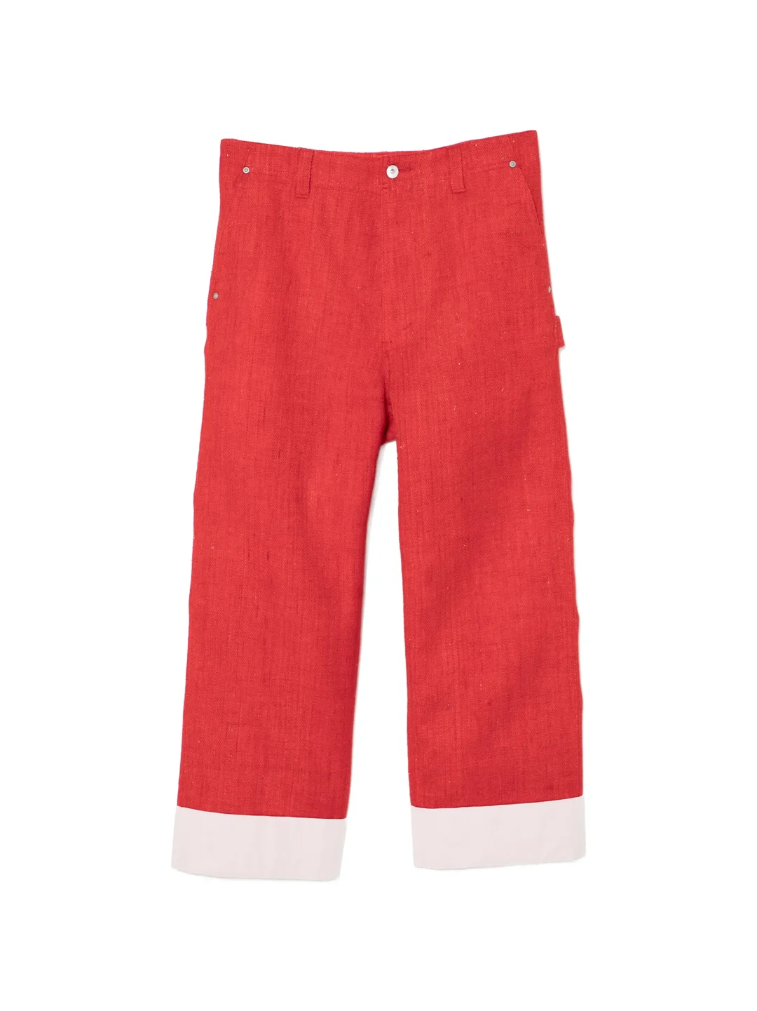 Red Oxford Wool Pants - 1